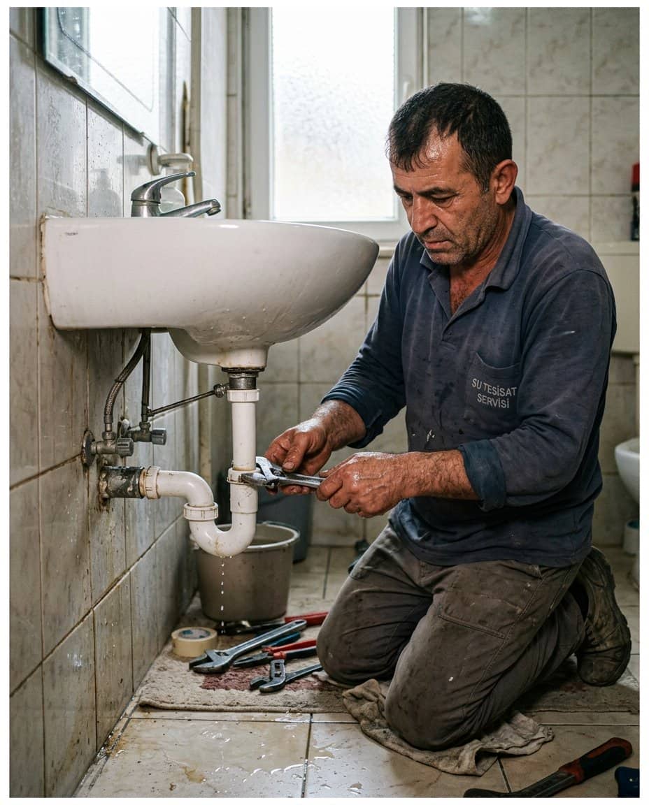 Sifon Tamiri ve Değişimi için tesisat ve gider uygulaması