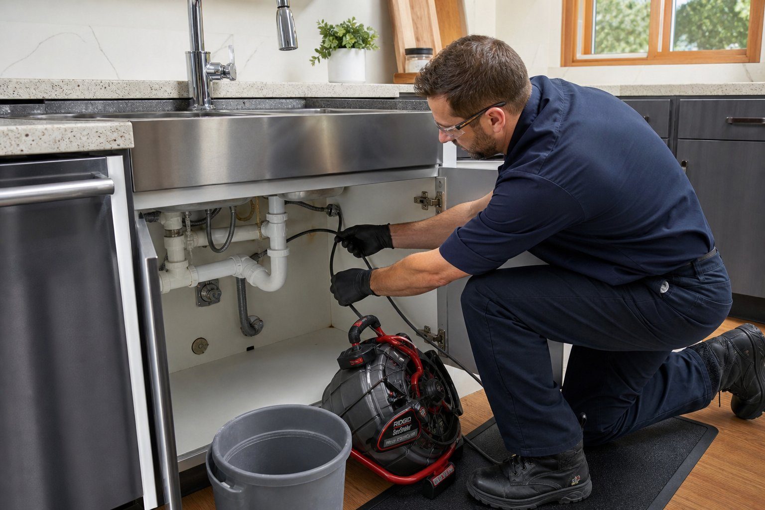 Lavabo altındaki boru ve bağlantıların değerlendirilmesi
